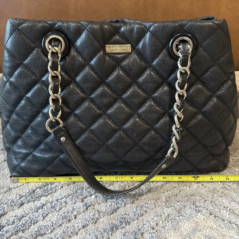Kate Spade Black Gold Coast Maryanne Tote Bag